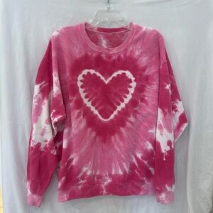 Urban Outfitters pink heart Sweatshirt